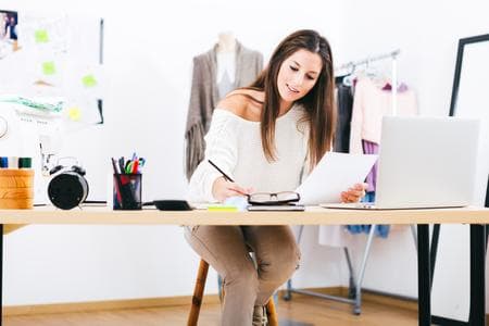 fashion designer planning