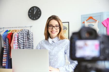 retailer smiling for camera
