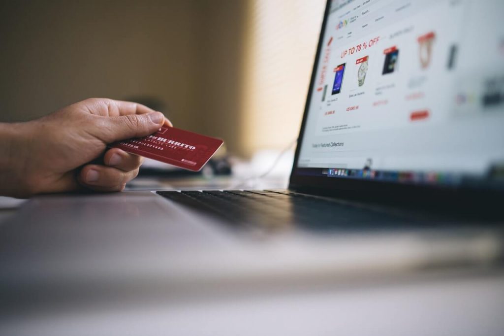online shopping with credit card